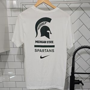Nike Dri-FIT Michigan State Spartans T-Shirt Women’s Small White